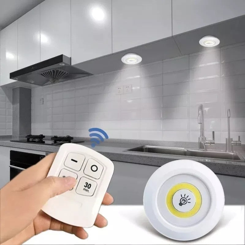 LUZ LED PRO INALAMBRICA ® SET X 3 CON CONTROL- ENVIO GRATIS
