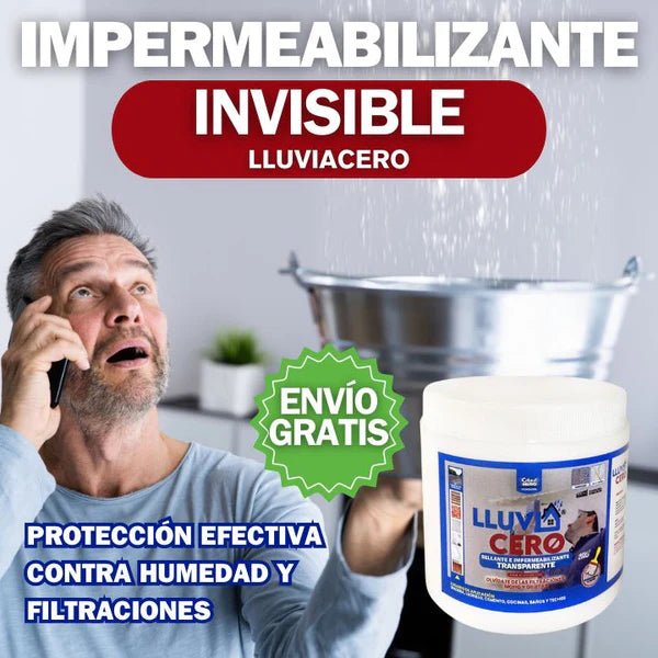 LLUVIACERO™️ Nuevo Sellador impermeabilizante Invisible Multisuperficies De Alta Duración ✅