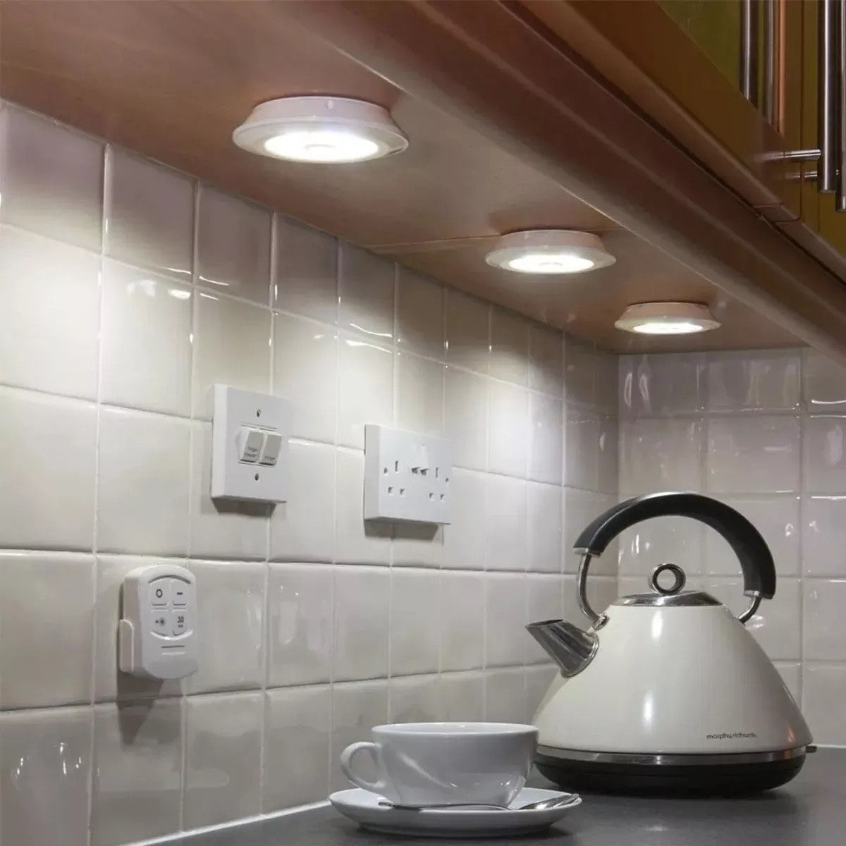 LUZ LED PRO INALAMBRICA ® SET X 3 CON CONTROL- ENVIO GRATIS