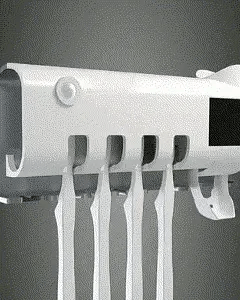 ESTERILIZADOR DE CEPILLOS CON DISPENSADOR DE CREMA