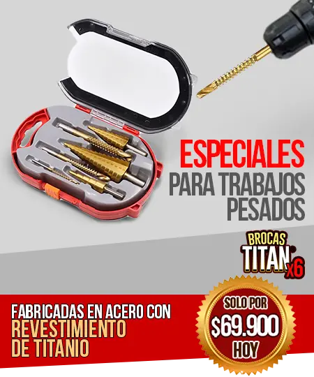 Brocas escalonadas set x6 - OFERTA